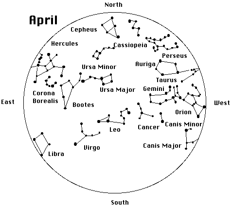 April Star Map
