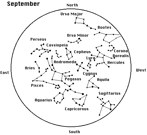September Star Map